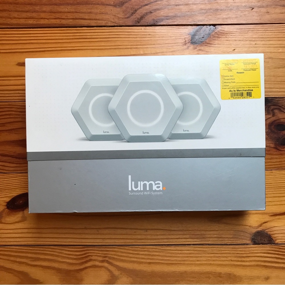 Luma Home Apple Inc. Surround WIFI System, NWT